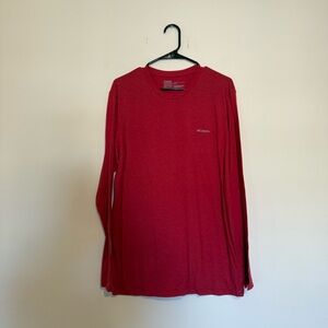 Columbia | Red Long Sleeve Men's Tee